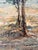 Vintage Signed Impressionist Landscape Oil Painting With Figures in Gilt Wood Frame For Sale - Image 16 of 16