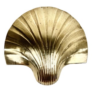 Vintage Brass Shell Box For Sale