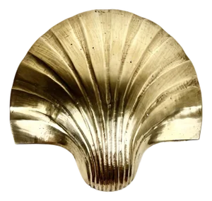 Vintage Brass Shell Box