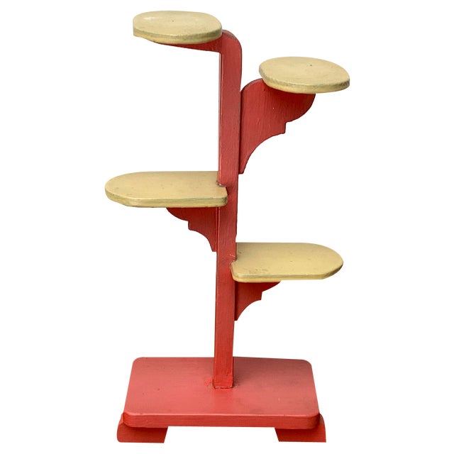 Mid-Century Wooden Plant Stand, 1960s For Sale