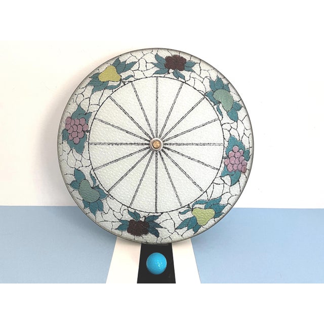 White Mid Century Fruit Wheel Flush Light For Sale - Image 8 of 18