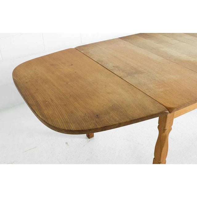 Danish Dining Table W Removable Drop Leaves & Extensions For Sale - Image 10 of 16