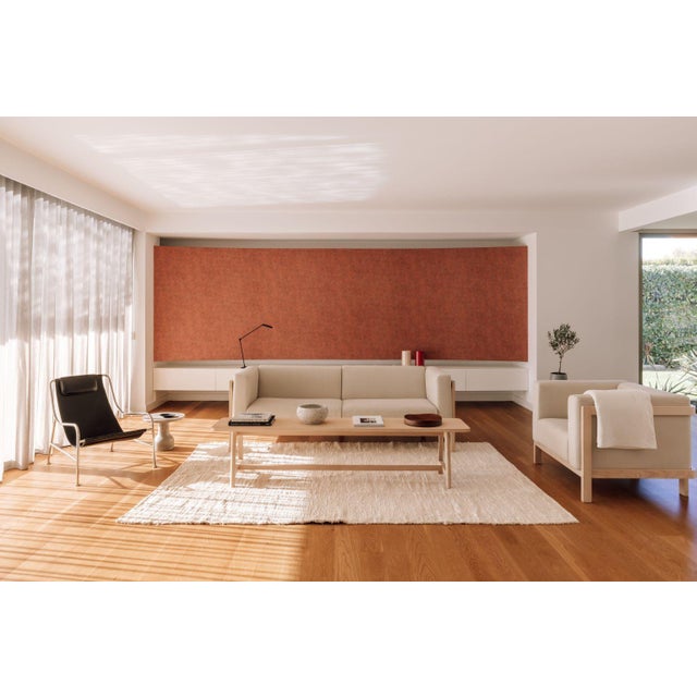 Beige Minimalist Modern Lounge Chair by Julien Renault For Sale - Image 8 of 18