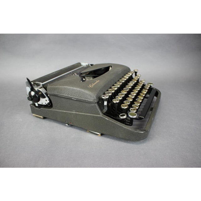 1950s Vintage Calanda Typewriter in Metal, 1950s For Sale - Image 5 of 13