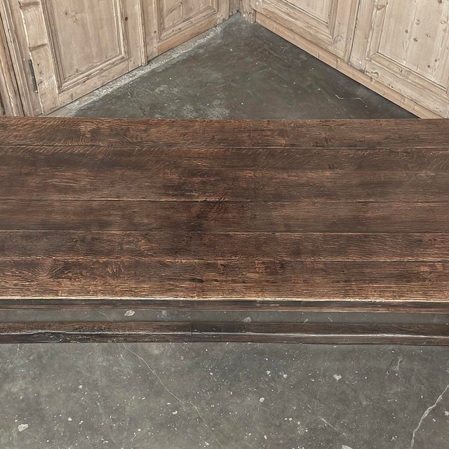 19th Century Rustic Country French Trestle Banquet Table For Sale - Image 13 of 17