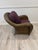 French Vintage Wicker Armchair With Ottoman by Chez Pluie For Sale - Image 4 of 12