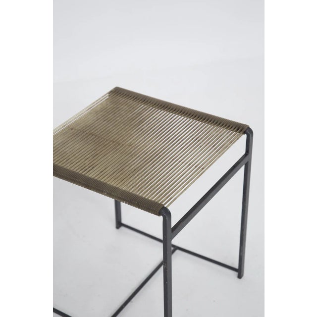 Vintage Italian Iron Stools, Set of 4 For Sale - Image 4 of 12