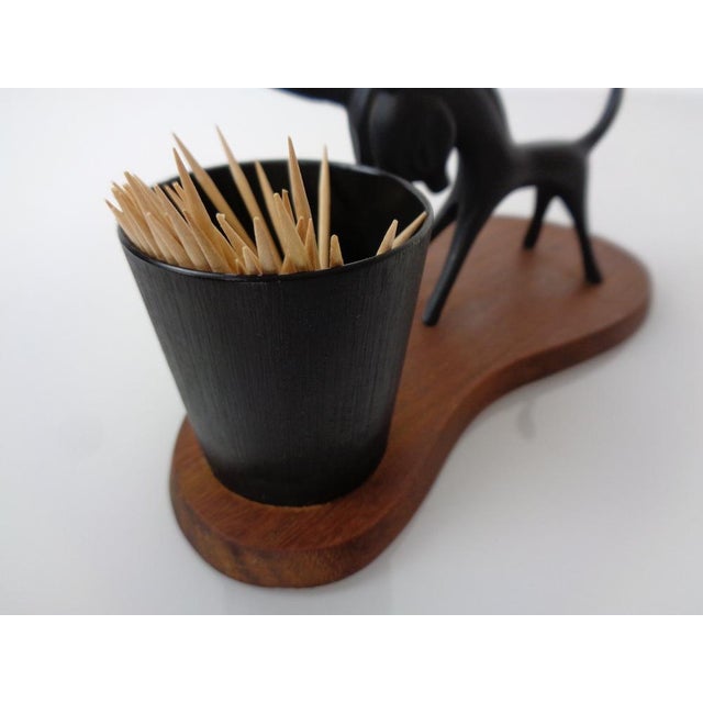 Metal and Teak Donkey Toothpick Holder, Germany, 1960s For Sale - Image 17 of 18