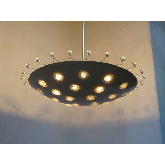 Metal Ceiling Light from L.A. Riedinger Bronzewarenfabrik Augsburg, 1950s For Sale - Image 7 of 10