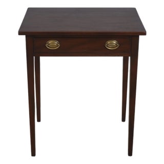 Kittinger Colonial Williamsburg Walnut 1 Drawer Table For Sale