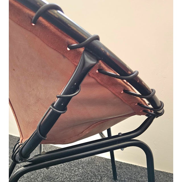 Mid-Century Modern Suede Ballon Lounge Chairs by Hans Olsen for Lusch & Co., 1950s, Set of 2 For Sale - Image 14 of 15