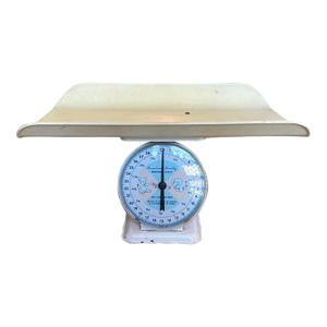 Vintage Mid Century 1950s All Metal Baby Infant Nursery Scale