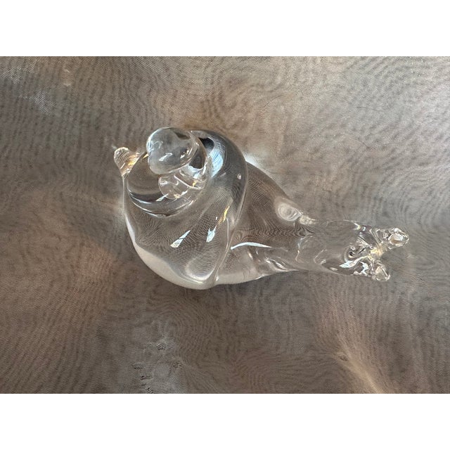 Swedish Mid Century Modern Art Glass Snail Figurine Paperweight For Sale - Image 16 of 17