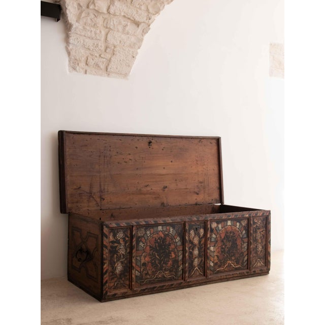 Antique Bavarian Chest, 1738 For Sale - Image 4 of 12