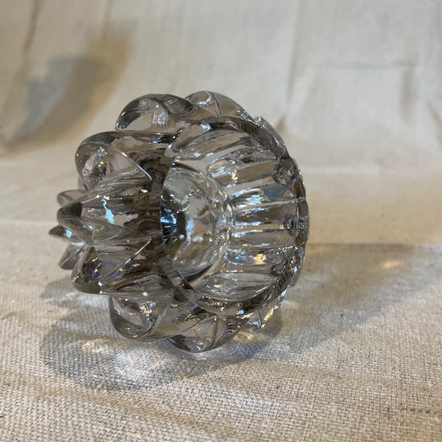 Antique Crystal Glass Inkwell For Sale - Image 6 of 6