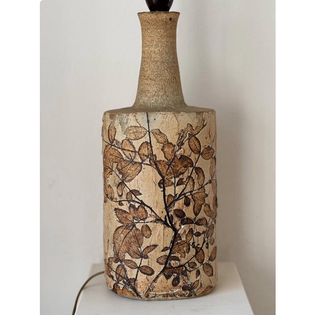 Vintage Stoneware Table Lamp by Bodil Marie Nielsen, 1970s For Sale - Image 3 of 16
