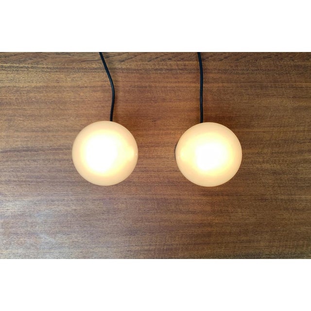 Motoko Ishii Vintage Space Age German Pearl Table Lamp in Chrome and Glass by Motoko Ishii for Staff, 1970s, Set of 2 For Sale - Image 4 of 18