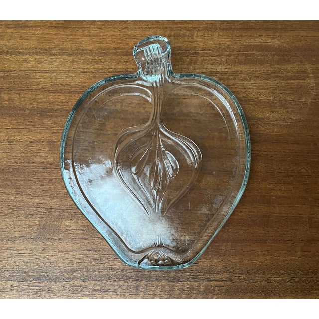 Vintage Scandinavian Heavy Glass Plate, 1970s For Sale - Image 3 of 18