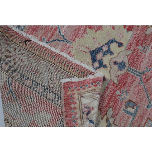 1970s HandMade Turkish Oushak Rug -6' 7'' X 9' 8'' For Sale - Image 10 of 11