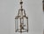 Metal Tall French Wrought Iron Lantern With Glass Panels and Scroll Detailing - 1900s For Sale - Image 7 of 18