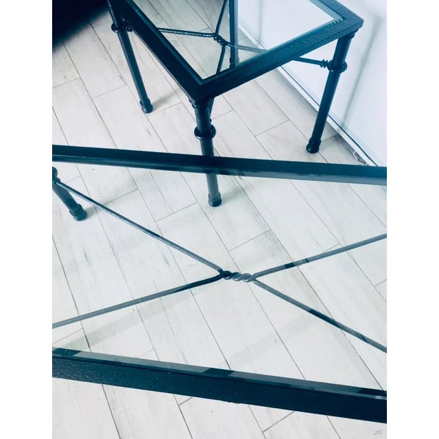 1980s Giacometti Style Black Brutalist Coffee Table For Sale In Miami - Image 6 of 10
