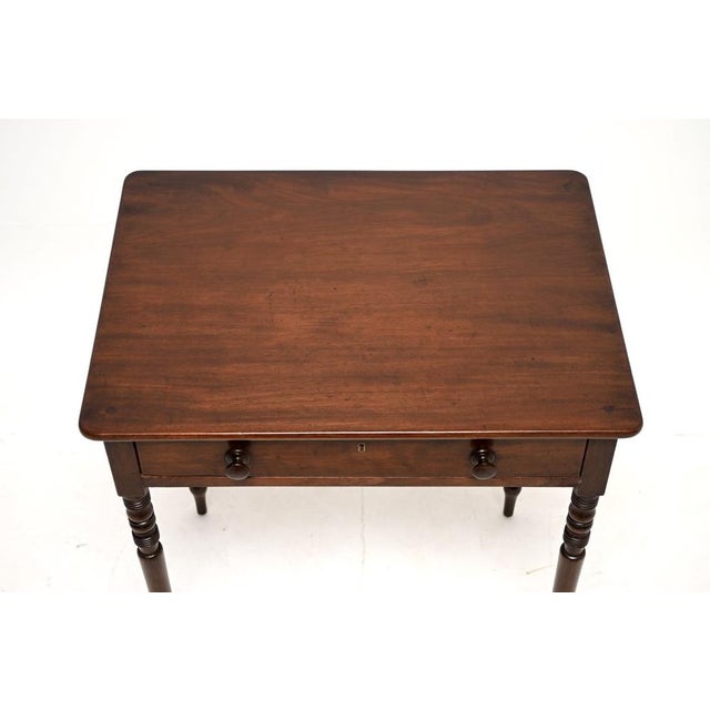 Brown Antique Georgian Side Table, 1800 For Sale - Image 8 of 10