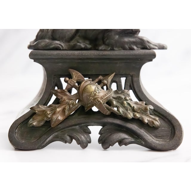Metal 19th Century French Cast-Iron and Bronze Andirons - A Pair For Sale - Image 7 of 7