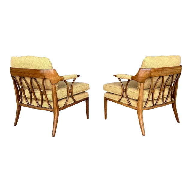 Pair of Tomlinson Sophisticate Arm Chairs for Erwin Lambeth For Sale
