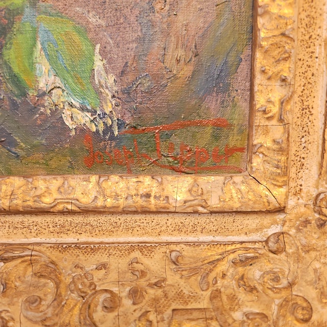 1960s 20th Century Still Life Oil Painting by Joseph Tipper For Sale - Image 5 of 7