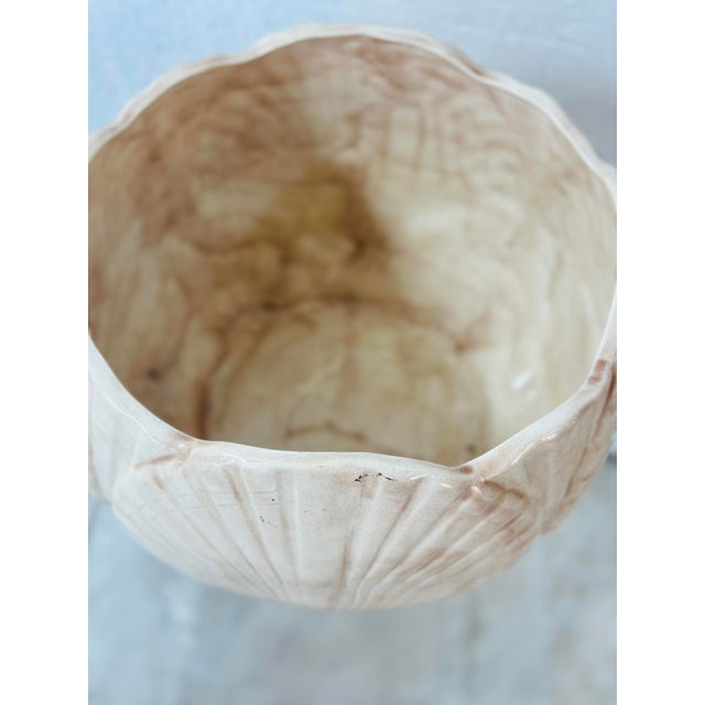 Vintage Ceramic Shell Planter For Sale In Charleston - Image 6 of 7