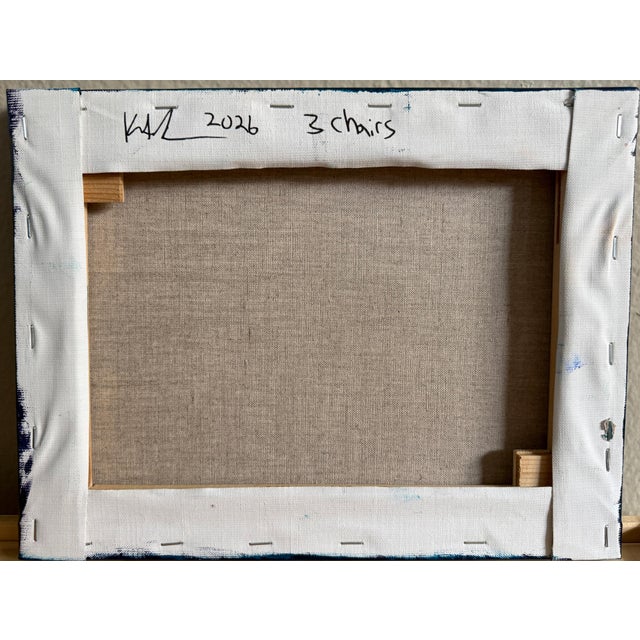 2020s 3 Chairs - Oil on Linen by Kory Alexander For Sale - Image 5 of 5