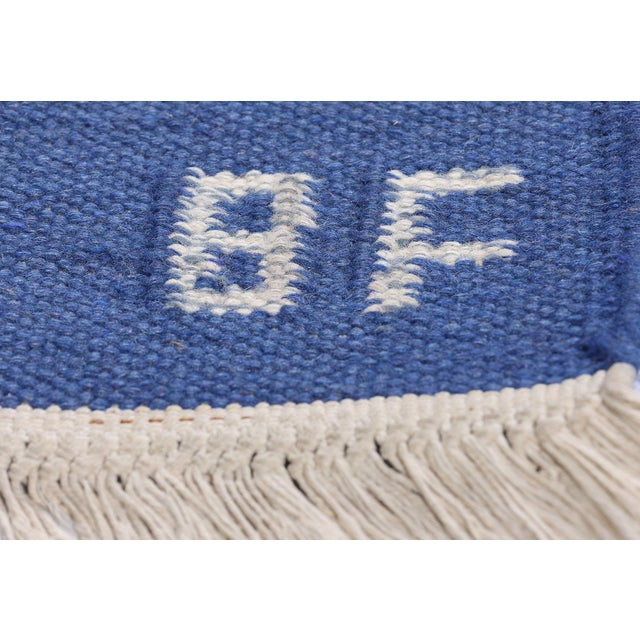 Barbro Fagerholm Vintage Swedish Rollakan Rug, 06'06 X 09'09 For Sale In Dallas - Image 6 of 11