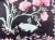 A pair of pretty floral pillows, black background with red tulips, red and white roses and a floral border. One cute...