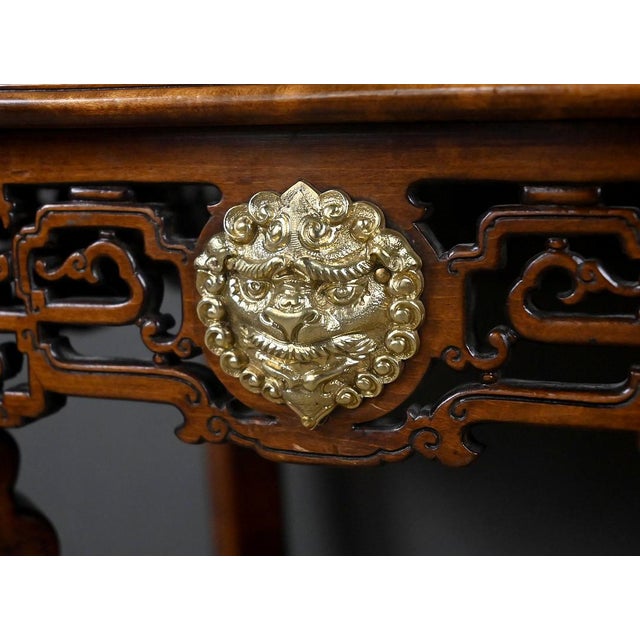 Wood Asian Side Table in the style of Gabriel Viardot, Late 19th Century For Sale - Image 7 of 18
