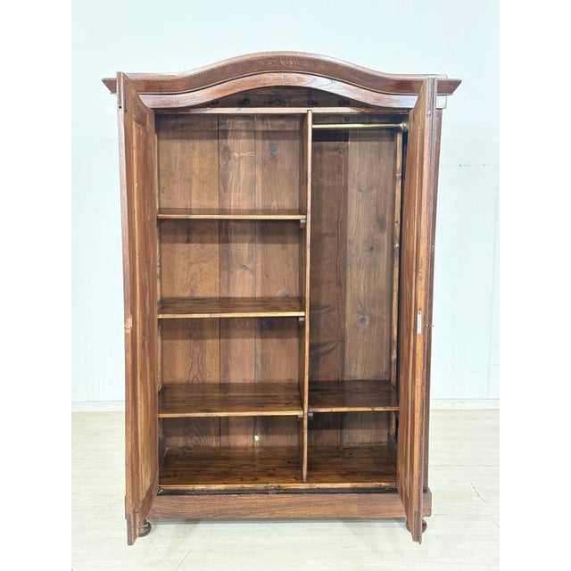For sale is a very antique Baroque-style wardrobe, circa 1880, in good condition. German design, circa 1880. Good...
