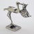 1980s Vintage Italian Silver Stork with Baby Figurine, 1980s For Sale - Image 5 of 12