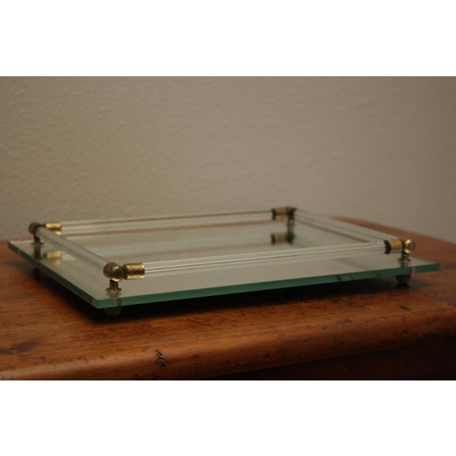 Glass Mirrored Vanity Tray Chairish