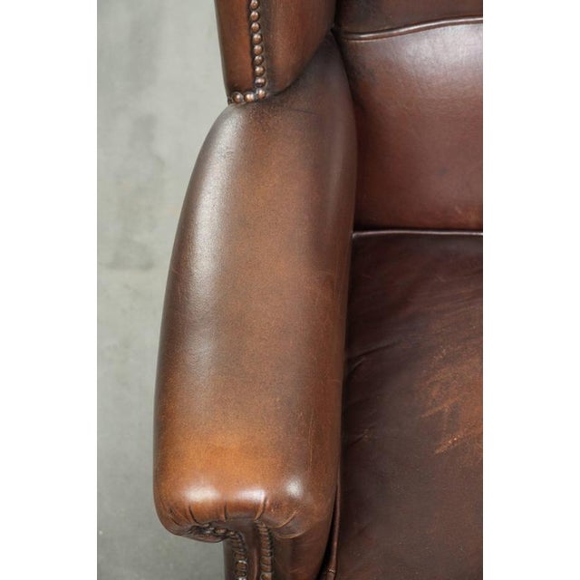 English Sheepskin Wingbacks with Colors, Set of 2 For Sale - Image 7 of 18