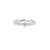 18k Solid White Gold 0.19 Ctw Fine Diamond Wave Band Stacking Ring Size 7 For Sale In New York - Image 6 of 10