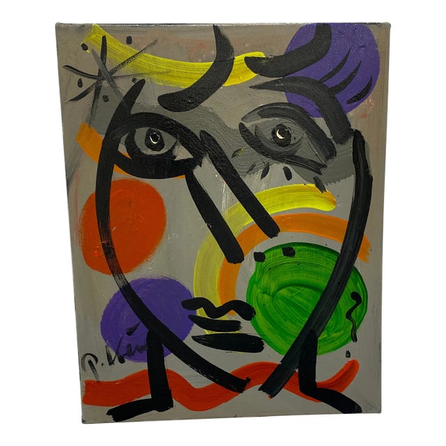 Vintage Abstract Portraiture; Original Artwork by Peter Robert Keil For Sale