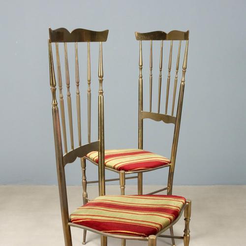 Brass Side Chairs, 1950s, Set of 2 For Sale - Image 4 of 10