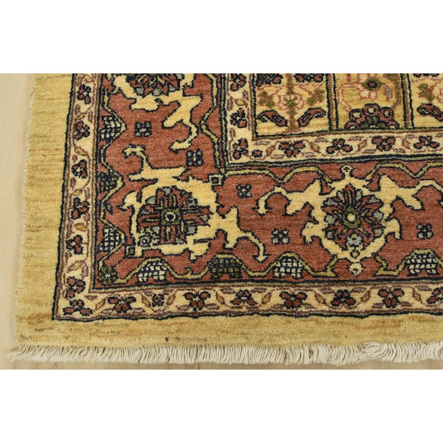 Gabbeh Rug 5’6” X 7’7” Beige Wool Vintage Traditional Hand-Knotted Carpet For Sale - Image 10 of 13