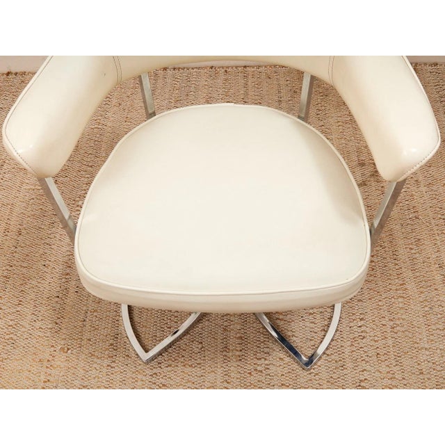 Chrome Set of 4 Chrome-Craft Vintage 70’s Chairs For Sale - Image 8 of 9