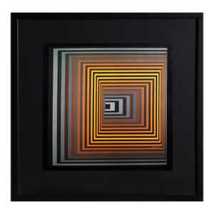 Victor Vasarely, Vonal Fegn, Offset Lithograph