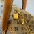 Textile 2001 Louis Vuitton Marie Navy Blue Monogram Canvas and Leather Hand Bag For Sale - Image 7 of 18