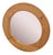 Vintage Scandinavian Pine Wood Round Mirror, 1970s For Sale - Image 9 of 9