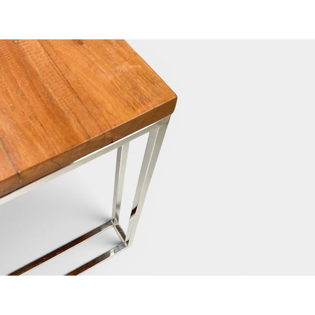 mpressive large dining table inspired by Danish and Scandinavian design, combining a substantial solid wood top with a...