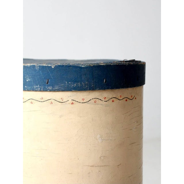 Antique Tall Wooden Pantry Box For Sale - Image 4 of 13