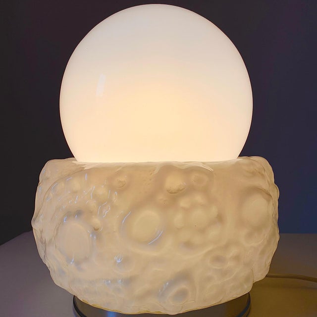 Murano Glass Table Lamp in the style of Carlo Nason for Mazzega, Italy, 1970s For Sale - Image 10 of 10