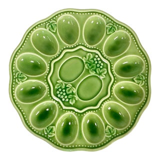 1950s Vintage Americana Boho Chic Deviled Egg Plate - Easter For Sale
